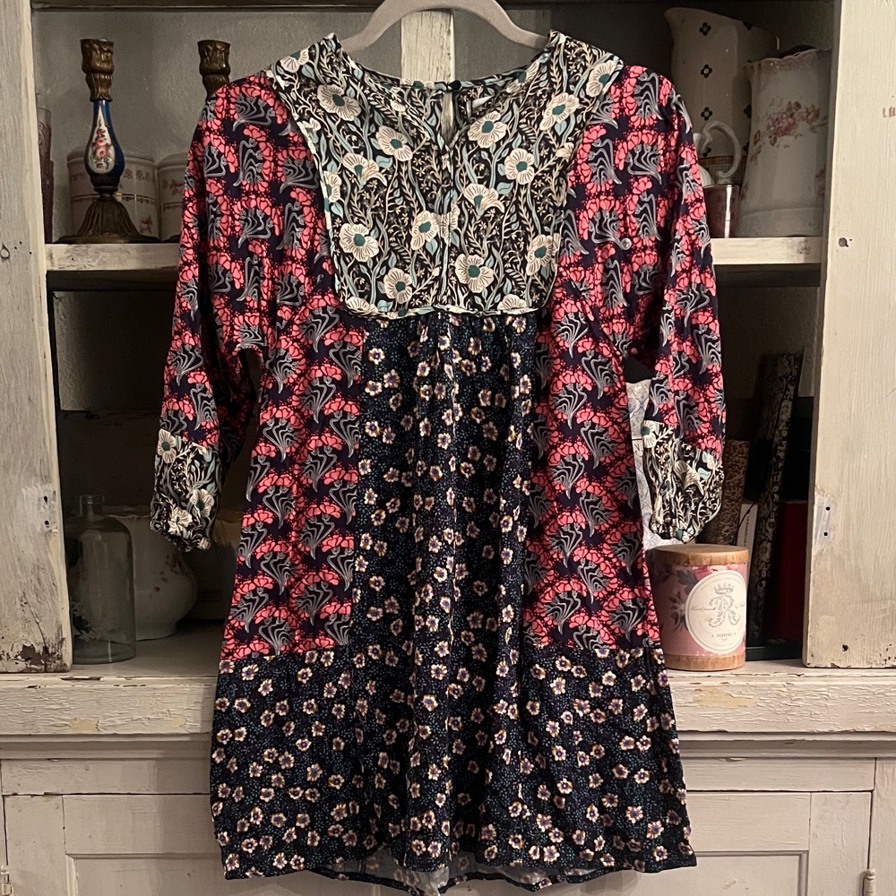 Zara Kids Dress Pink & Dark Floral Beautiful Dress Brand New w/Tags Size 9